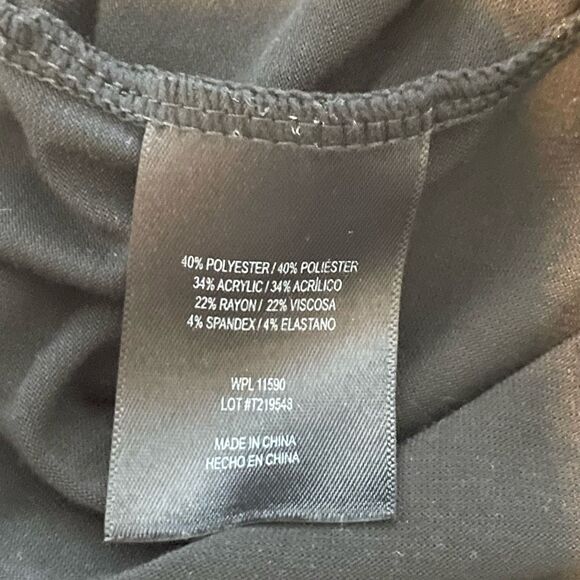 32 Degrees Heat Ultra Light Thermal Baselayer Scoop Tee Black Stretch Knit S - Picture 8 of 8